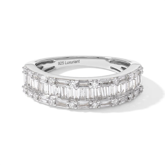 LUXURIANT DIAMOND - Lab Grown Diamant SI-GH Ring 925 Silber 750 Gelbgold vermeil (Größe 21.00) ca. 1,00 ct