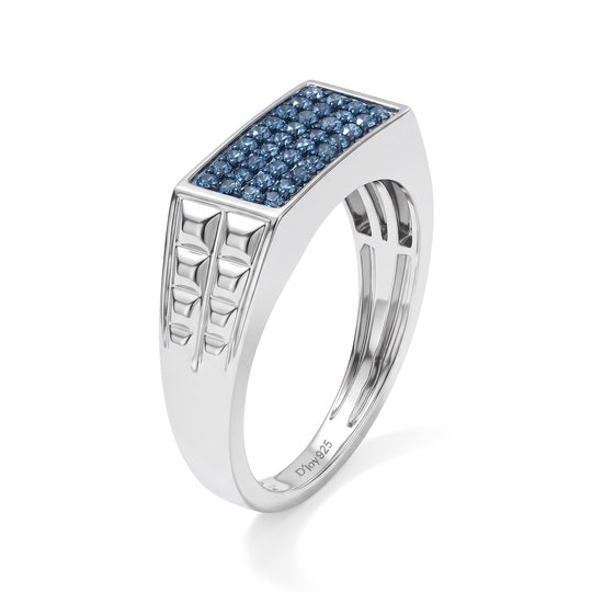 D'Joy Natürlicher Champagner Diamant Ring 925 Silber 750 Roségold vermeil (Größe 20.00) ca. 0,25 ct