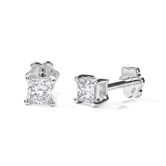 LUXURIANT DIAMOND - Lab Grown Diamant SI-GH Ohrringe 925 Silber 750 Gelbgold vermeil ca. 0,20 ct.