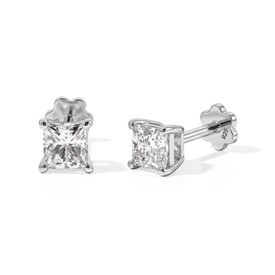 LUXURIANT DIAMOND - Lab Grown Diamant SI-GH Ohrringe 925 Silber 750 Gelbgold vermeil ca. 0,20 ct.