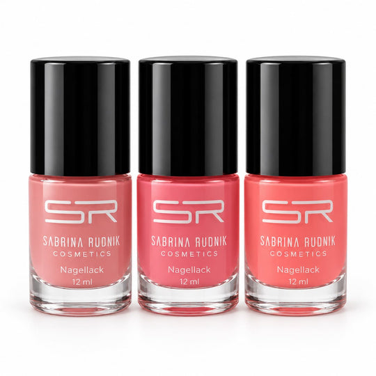 Sabrina 3er Set Nagellack in Hellrosa-Nuancen, je 12 ml