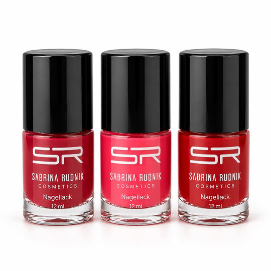 Sabrina 3er Set Nagellack in Bordeauxrot-Nuancen, je 12 ml