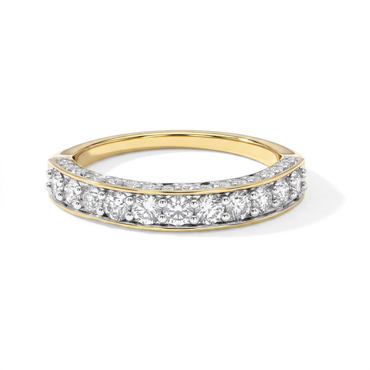 LUXURIANT DIAMOND - Lab Grown Diamant SGL zertifiziert SI-GH Ring 925 SGL zertifiziert SIlber Rhodiniert (Größe 19.00) ca. 1,30 ct
