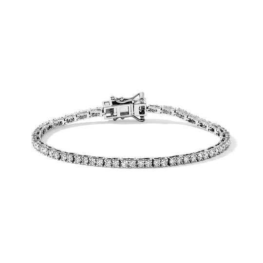 LUXURIANT DIAMOND - Lab Grown Diamant SI-GH Armband ca. 18 cm 925 Silber Rhodiniert ca. 3,00 ct.