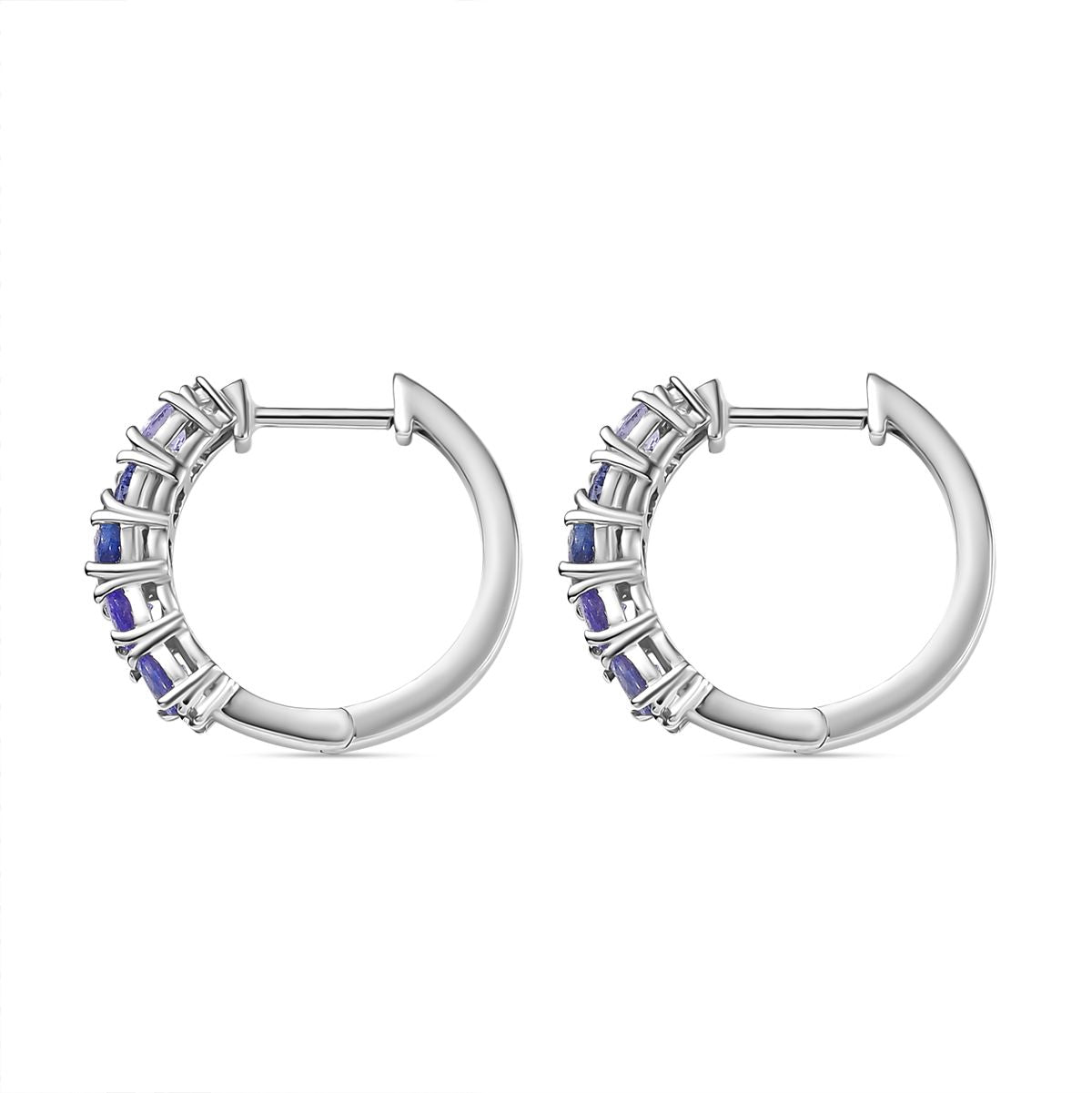 Tansanit und Zikron Armband und Ohrringe