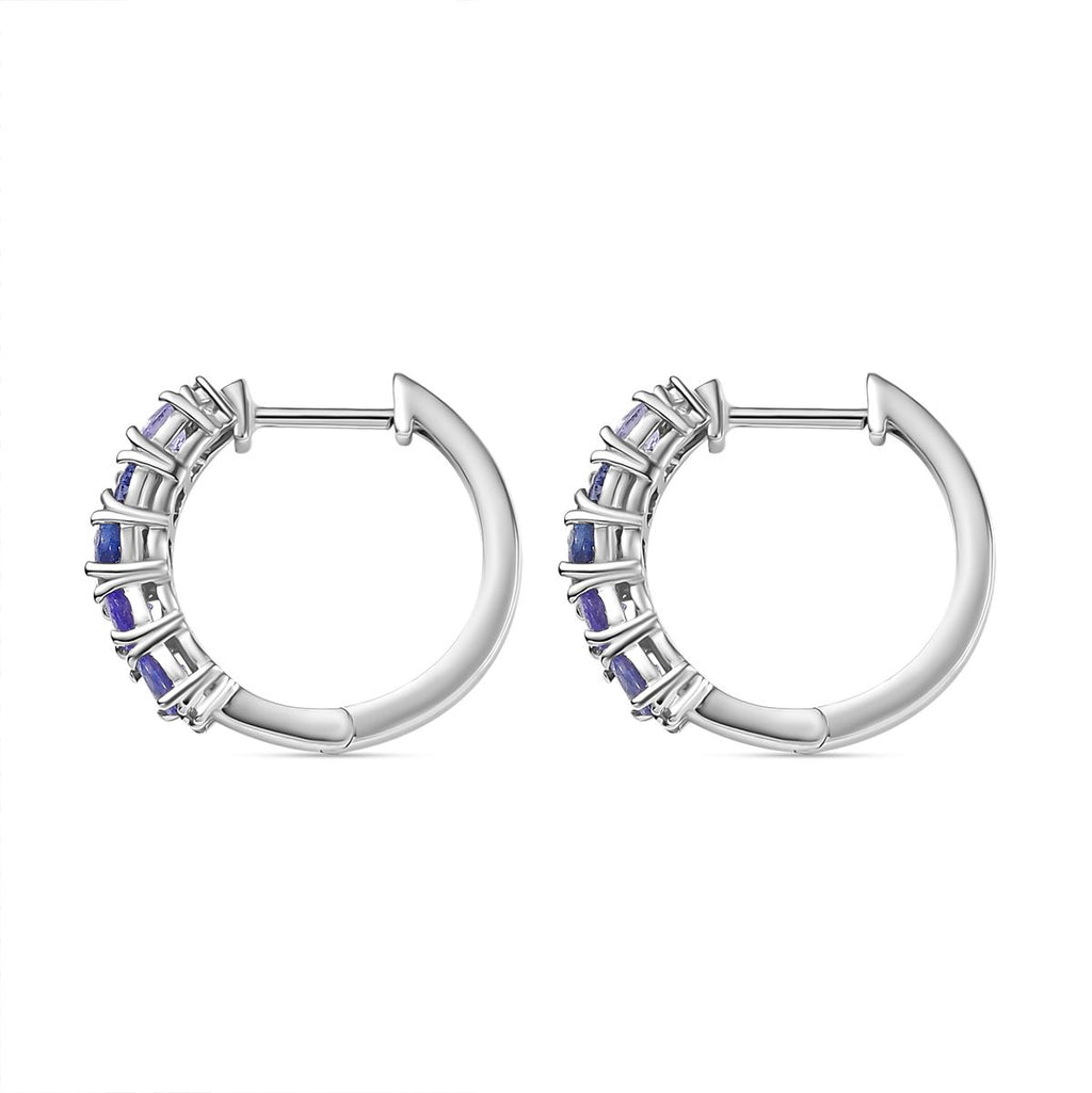 Tansanit und Zikron Armband und Ohrringe