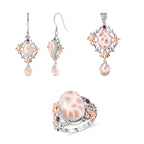 D’Joy AA Natrolith und Rhodolith Granat Schmuckset
