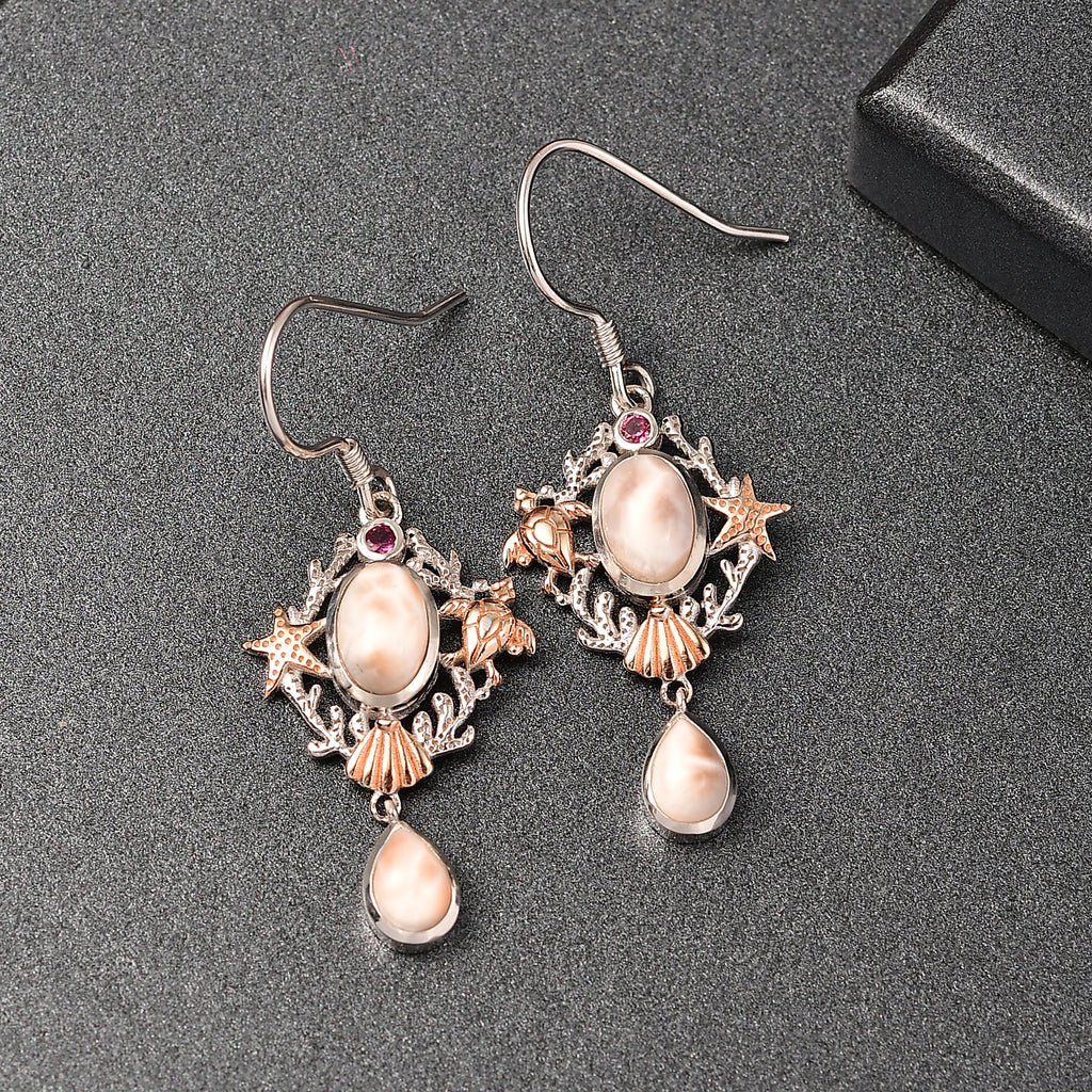 D’Joy AA Natrolith und Rhodolith Granat Schmuckset