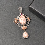 D’Joy AA Natrolith und Rhodolith Granat Schmuckset