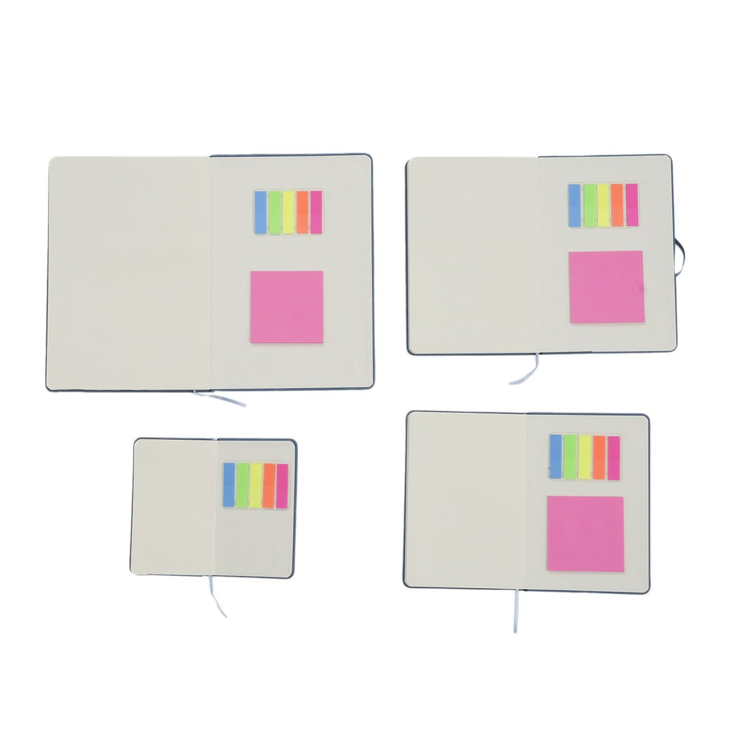Notizbuch-Set mit Gummibandverschluss Kunstleder und Papier verschiedene Größen