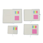 Notizbuch-Set mit Gummibandverschluss Kunstleder und Papier verschiedene Größen