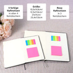 Notizbuch-Set mit Gummibandverschluss Kunstleder und Papier verschiedene Größen