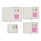 Notizbuch-Set mit Gummibandverschluss Kunstleder und Papier verschiedene Größen