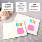 Notizbuch-Set mit Gummibandverschluss Kunstleder und Papier verschiedene Größen