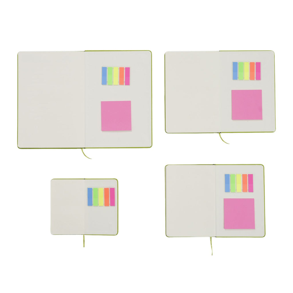 Notizbuch-Set mit Gummibandverschluss Kunstleder und Papier verschiedene Größen