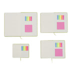 Notizbuch-Set mit Gummibandverschluss Kunstleder und Papier verschiedene Größen