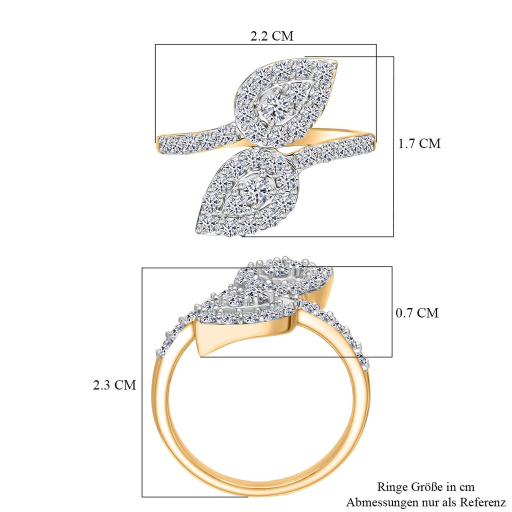 LUXURIANT DIAMOND- SI-GH Labor Diamant Ring und Ohrringe