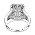 D'Joy Moissanit Ring und Anhänger mit 50cm Kette Baguette