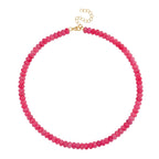 Rosa Quarzit 45+5cm Halskette und 17+5cm Armband