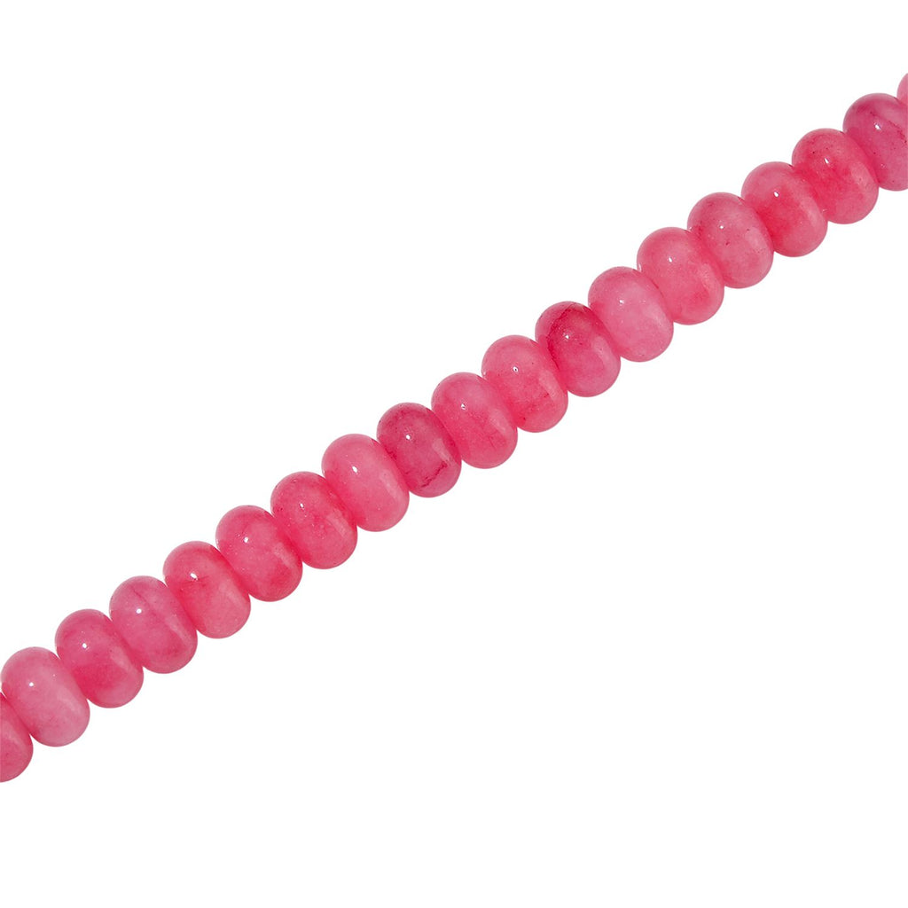 Rosa Quarzit 45+5cm Halskette und 17+5cm Armband