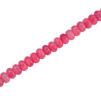 Rosa Quarzit 45+5cm Halskette und 17+5cm Armband