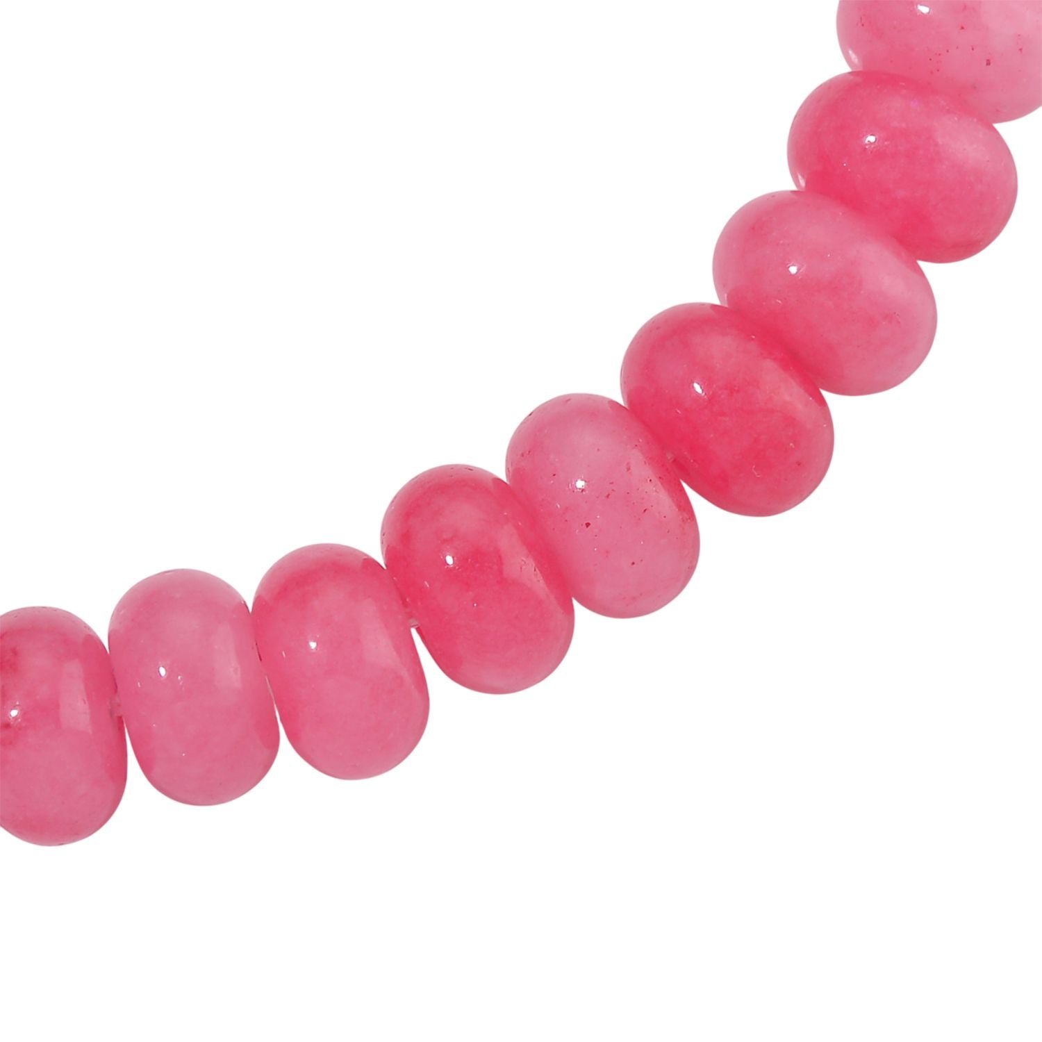 Rosa Quarzit 45+5cm Halskette und 17+5cm Armband