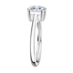 LUXURIANT DIAMOND- VS-EF Labor Diamant Anhänger und Ring in 585 Weißgold