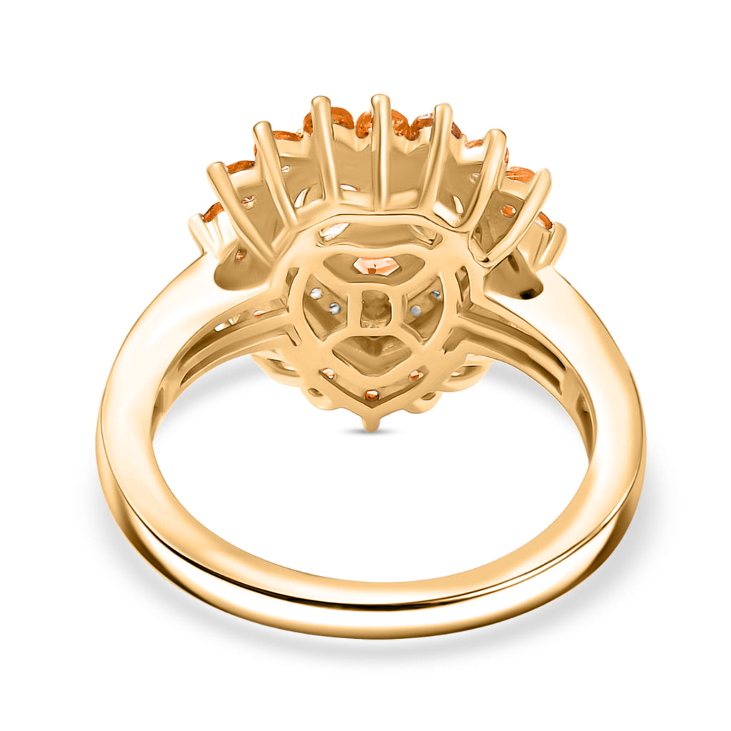 D'Joy Blaze Feueropal Ring und Anhänger mit 50cm Kette