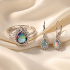 D'Joy Merkur mystischer Topas und Zirkon Ring und Ohrringe
