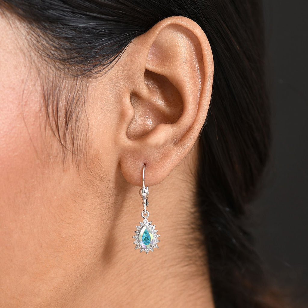 D'Joy Merkur mystischer Topas und Zirkon Ring und Ohrringe
