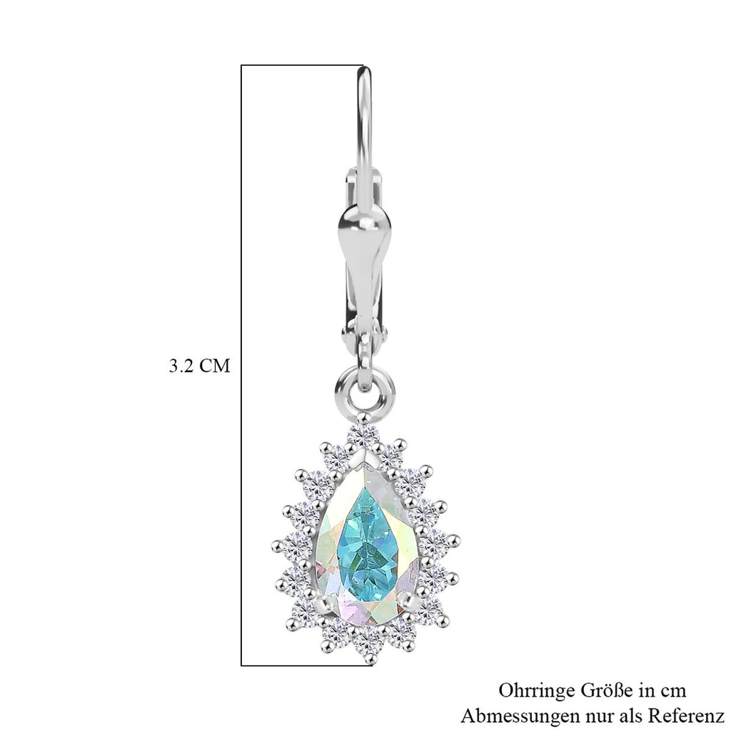 D'Joy Merkur mystischer Topas und Zirkon Ring und Ohrringe