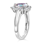 D'Joy Merkur mystischer Topas und Zirkon Ring und Ohrringe