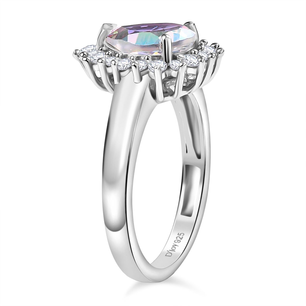 D'Joy Merkur mystischer Topas und Zirkon Ring und Ohrringe