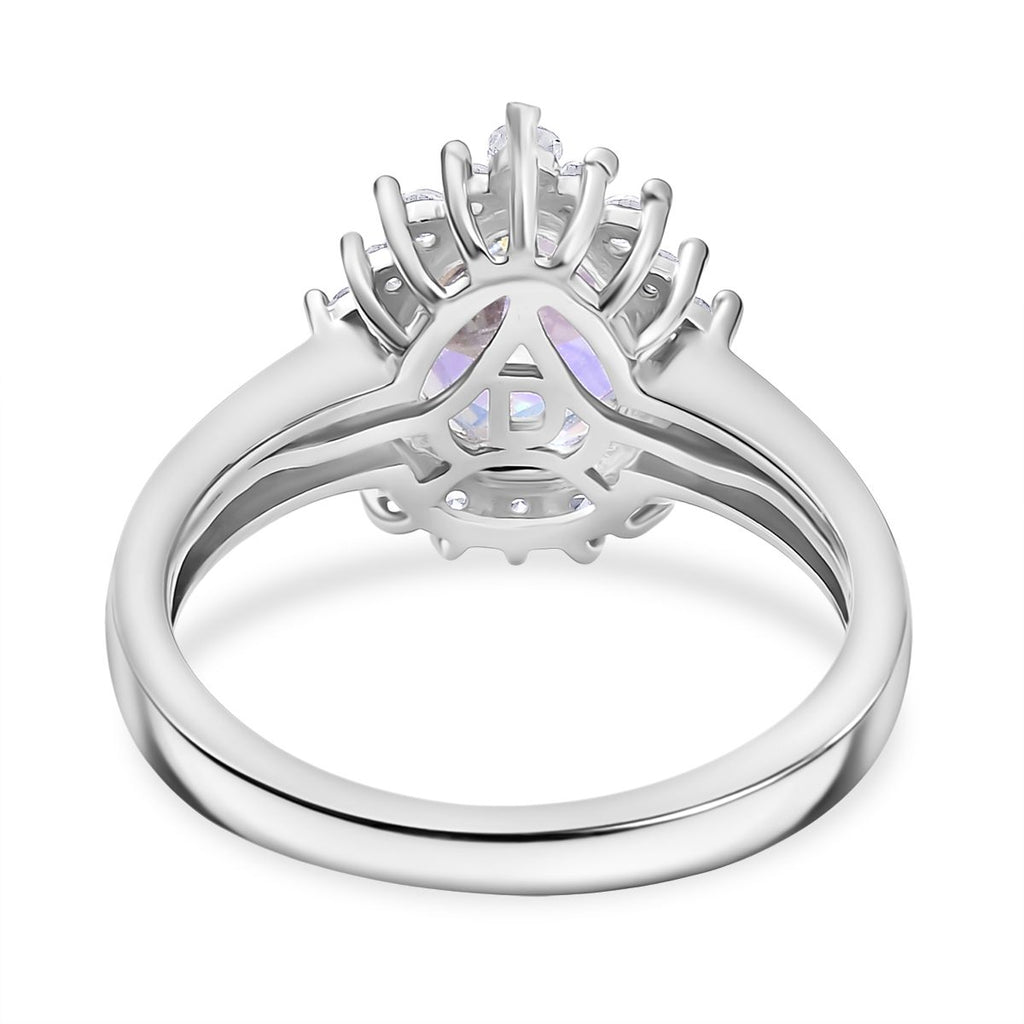 D'Joy Merkur mystischer Topas und Zirkon Ring und Ohrringe