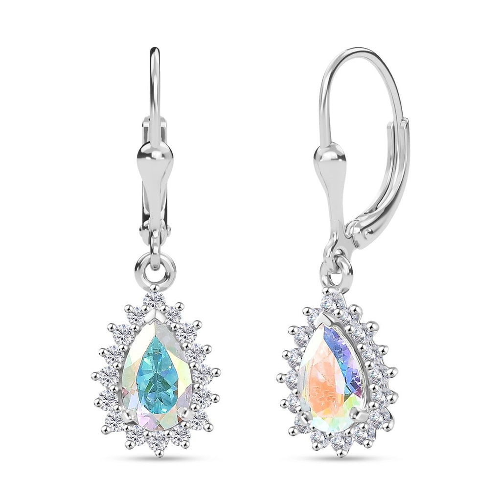 D'Joy Merkur mystischer Topas und Zirkon Ring und Ohrringe