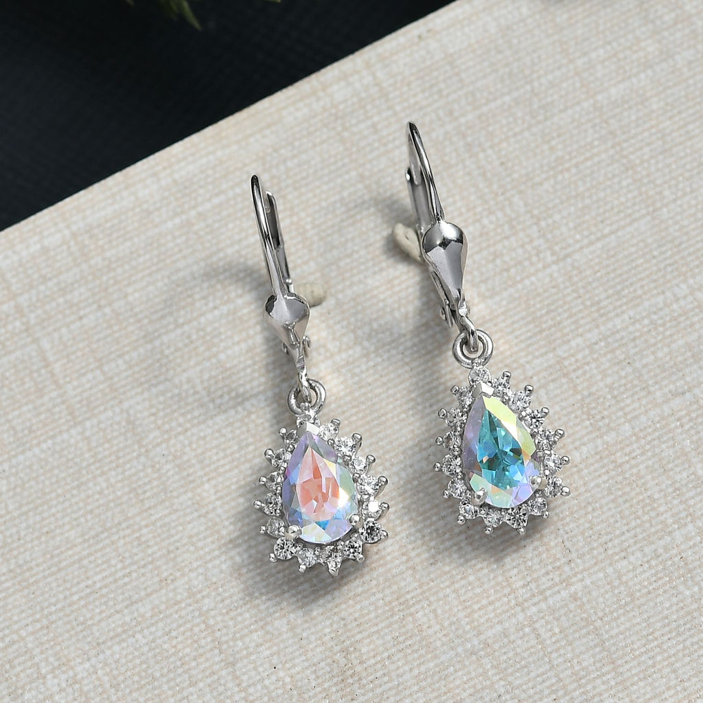 D'Joy Merkur mystischer Topas und Zirkon Ring und Ohrringe