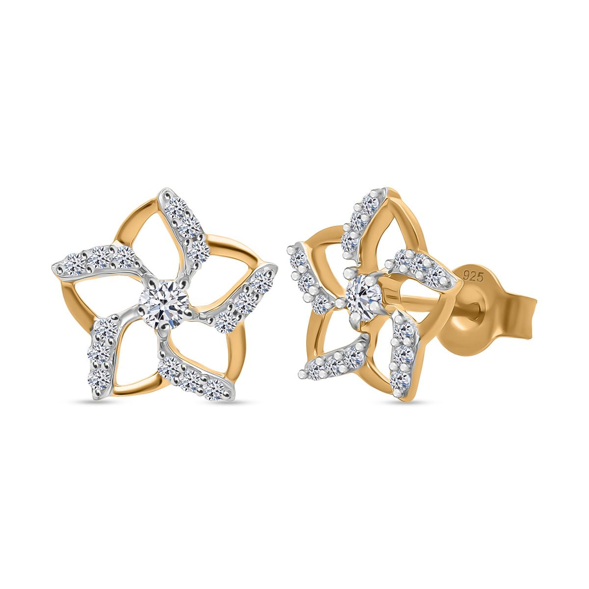 LUXURIANT DIAMOND- SGL zertifizierter SI-GH Labor Diamant Anhänger mit 50cm Kette und Ohrringe