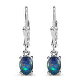 AAA Boulder Opal Triplett Ohrringe, 925 Silber platiniert - 1,87 ct.