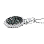 D’Joy Alexandrit und Moissanit Ring und Anhänger mit 50cm Kette