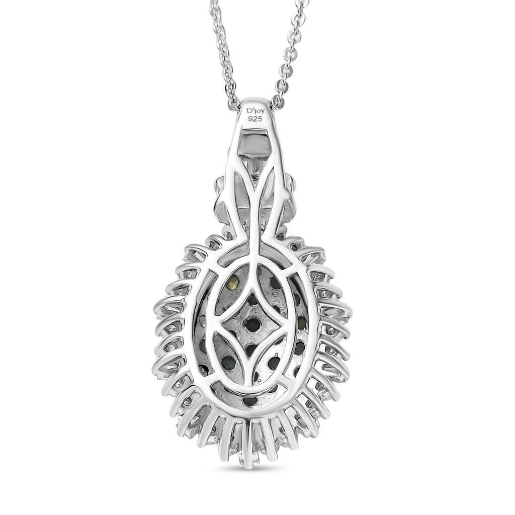 D’Joy Alexandrit und Moissanit Ring und Anhänger mit 50cm Kette