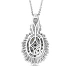 D’Joy Alexandrit und Moissanit Ring und Anhänger mit 50cm Kette
