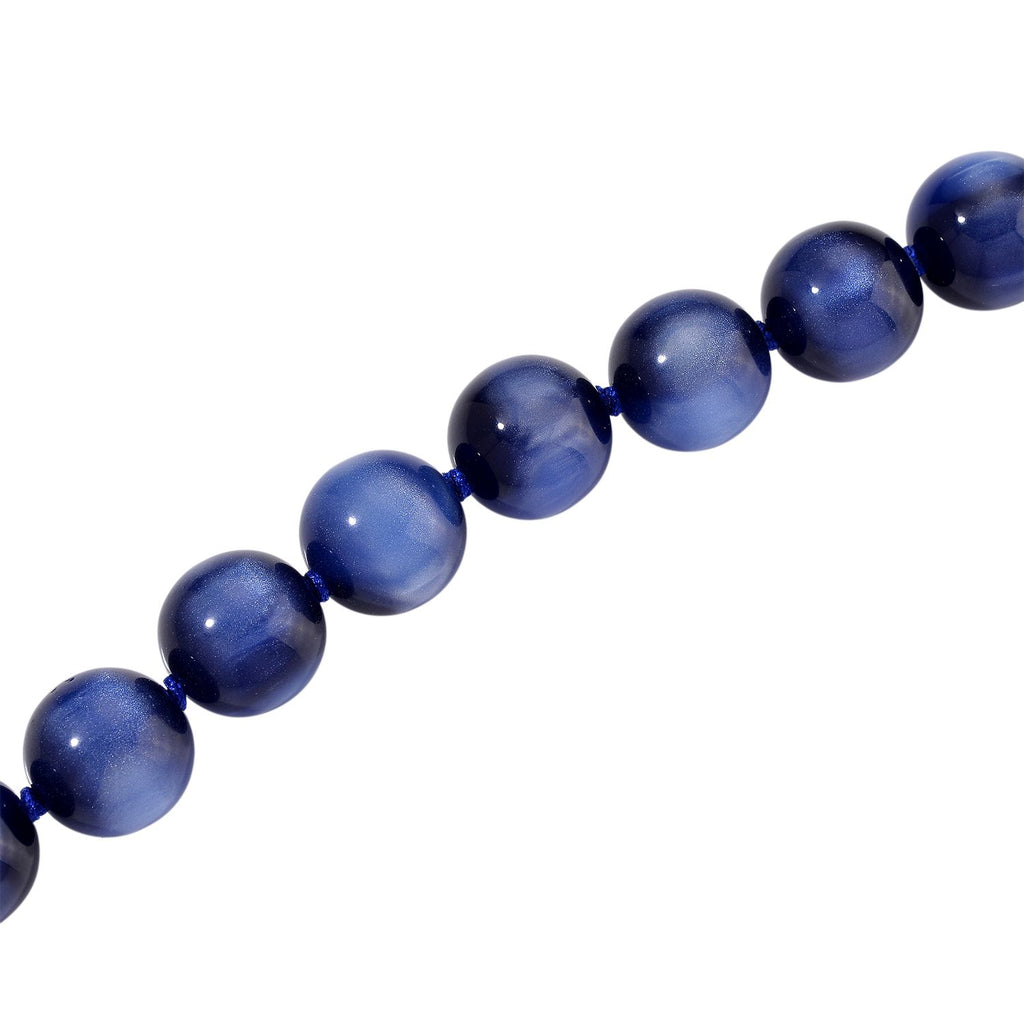 Simuliertes flexibles blaues Katzenauge Armband und 45+5cm Halskette