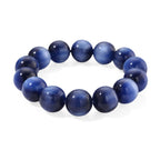 Simuliertes flexibles blaues Katzenauge Armband und 45+5cm Halskette
