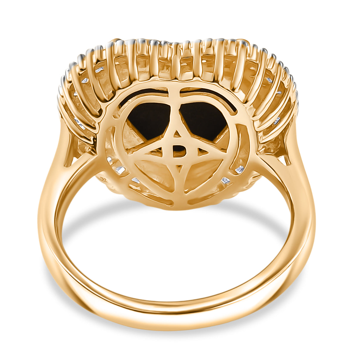 D'Joy Ammolit und Diamant Ring und Anhänger mit 50cm Kette