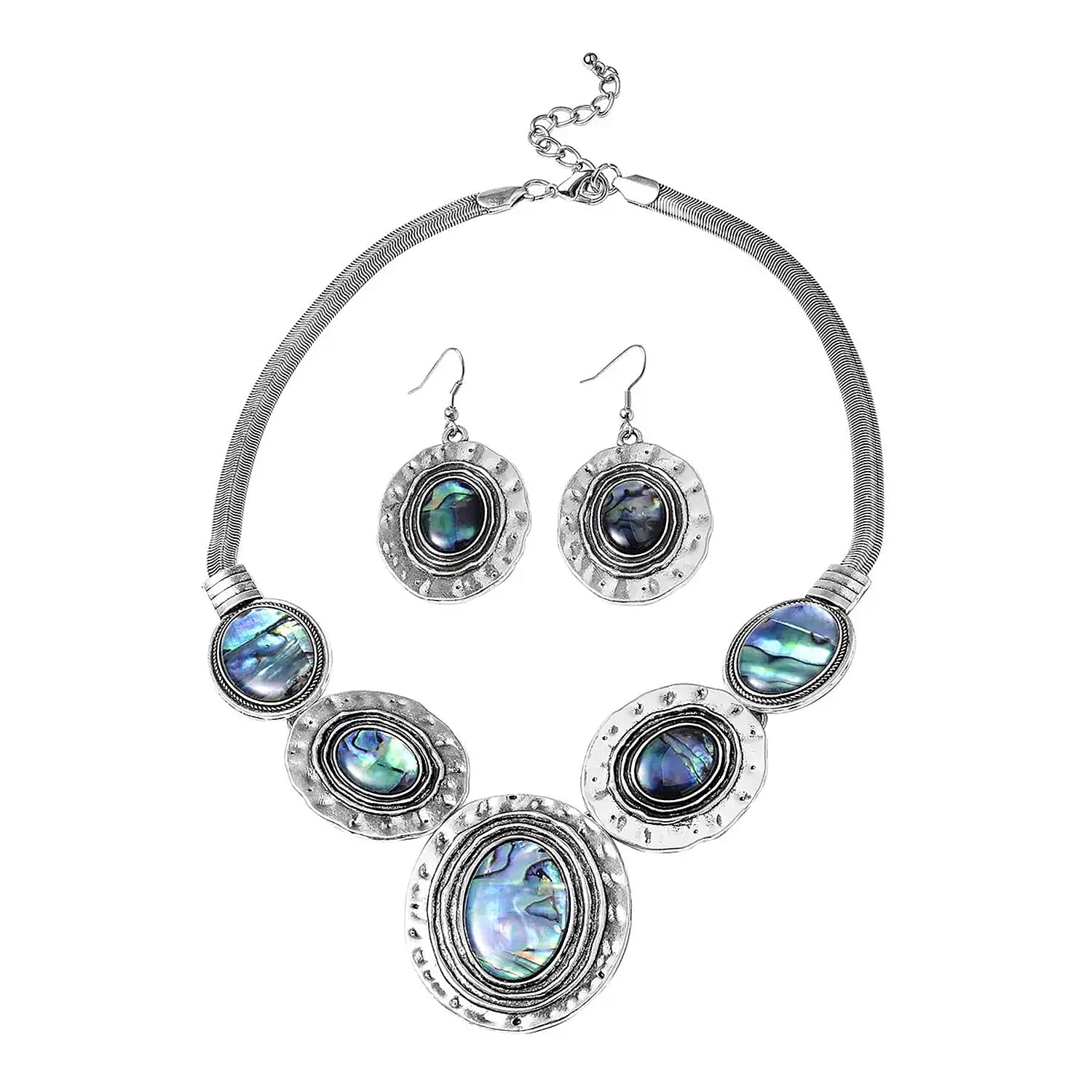 Abalone Muschel Schmuckset  ca. 45.00 ct
