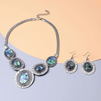 Abalone Muschel Schmuckset  ca. 45.00 ct