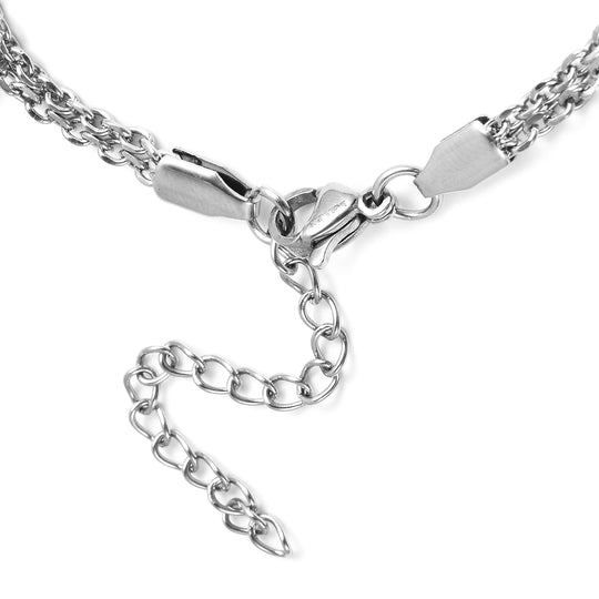 Schlichtes Schmuck Armband/Fußkette ca.23 cm Edelstahl