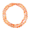 Orange Harz Muschel Halskette  ca. 424.10 ct