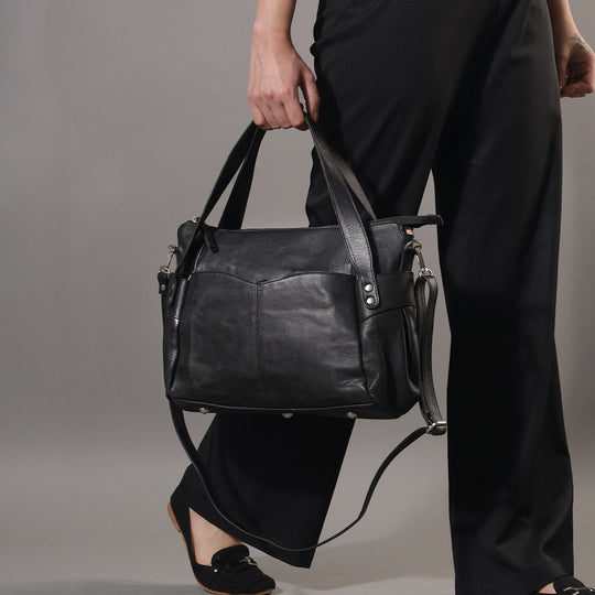 100% echte Leder Handtasche RFID Schutz