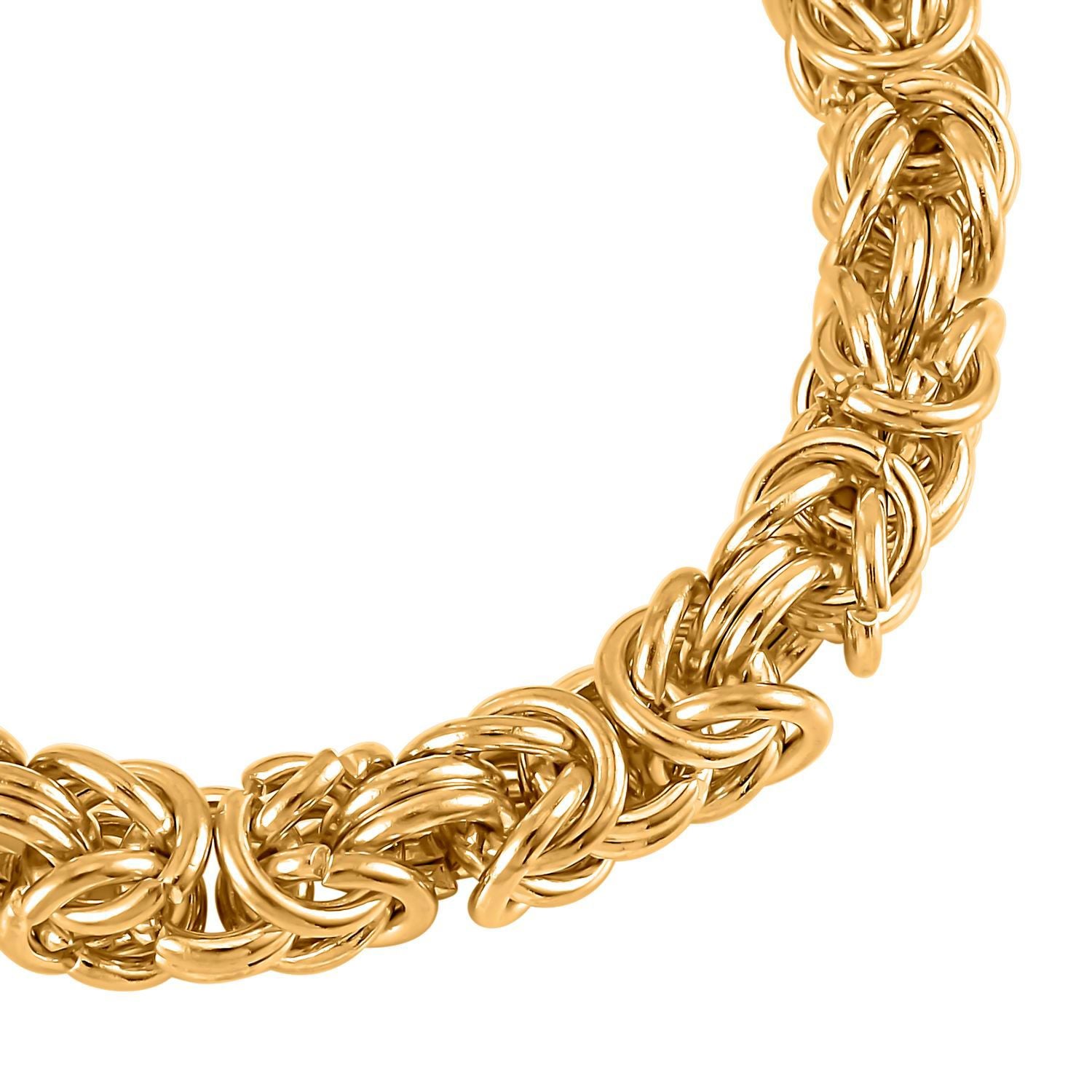 Armband, Reiner Edelstahl, ca. 15.25cm, goldfarben